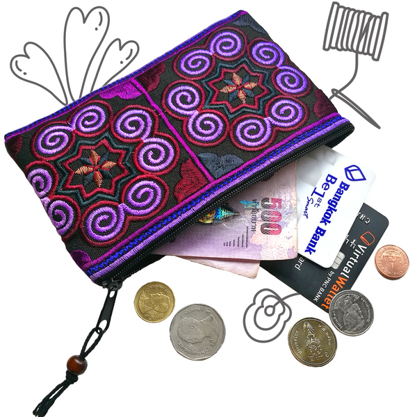 Purple discount coin purse