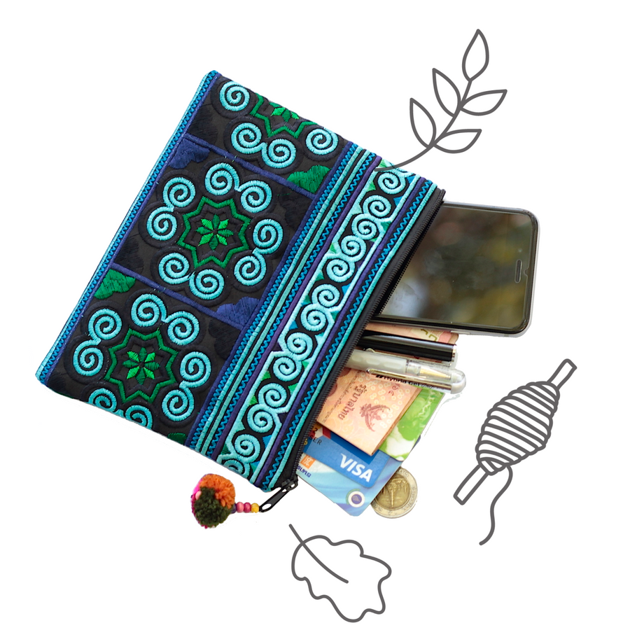 Cosmetic Pouch (Blue)