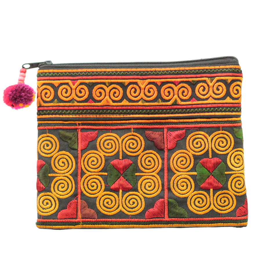 Sabai Jai Red Cosmetic Pouch bag